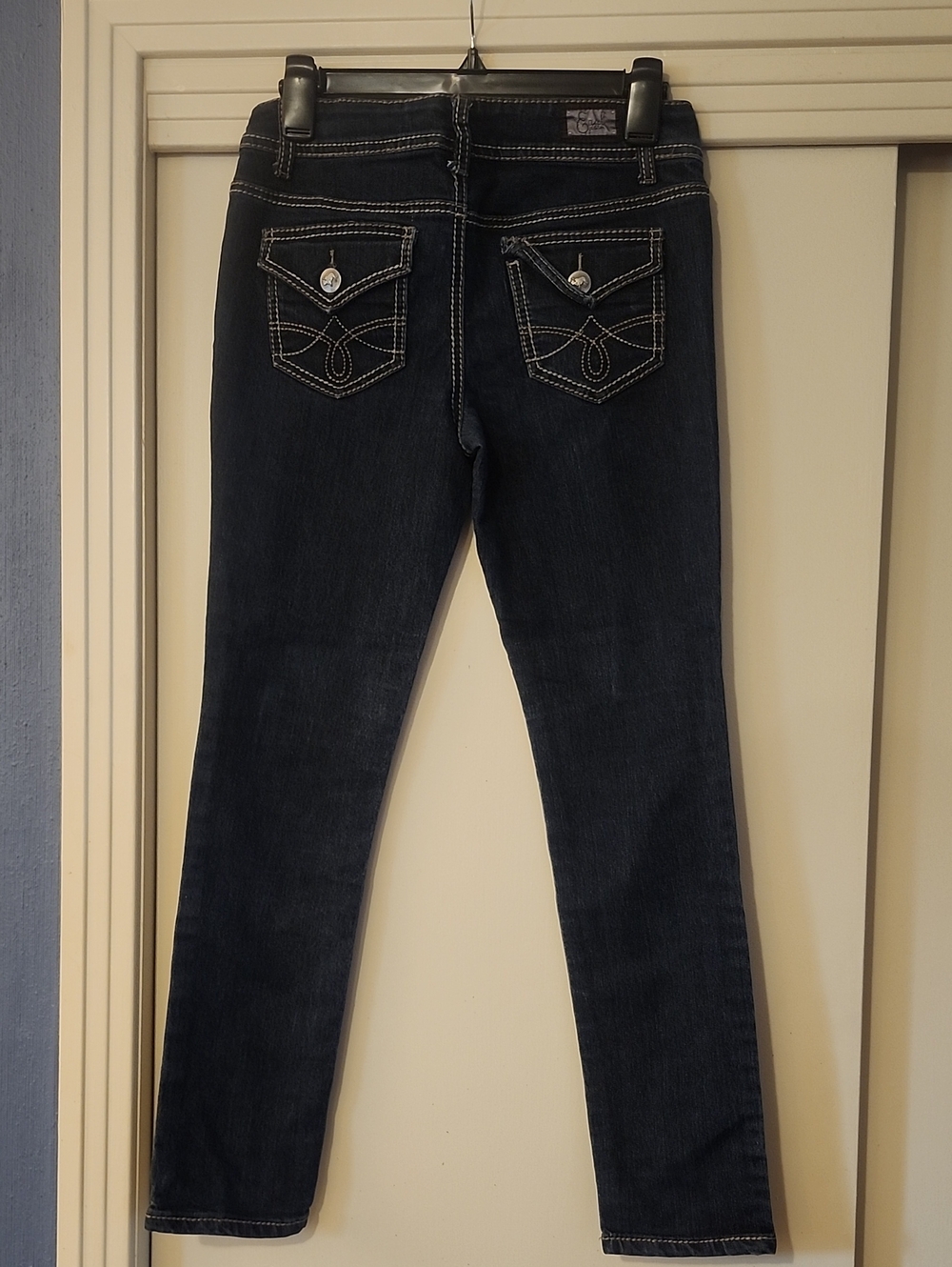 Earl Jeans Women's Skinny Dark Indigo with Contrast Stitching - Picture 2 of 4